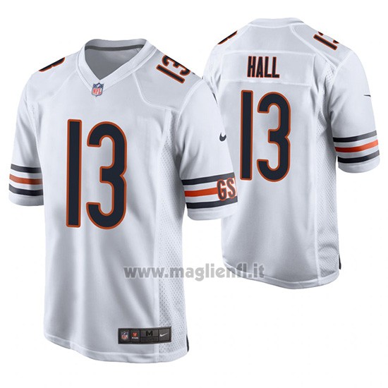 Maglia NFL Game Chicago Bears Marvin Hall Bianco